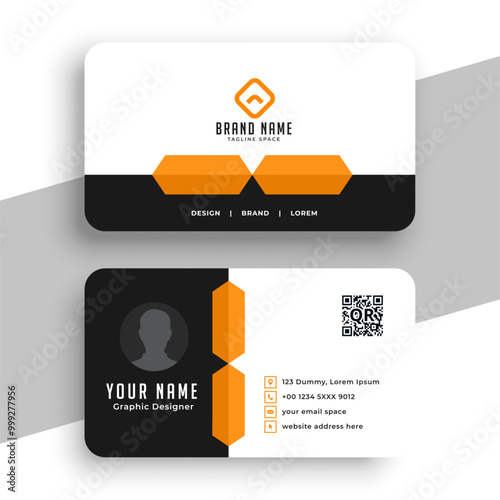 double sided professional business card layout a office stationery