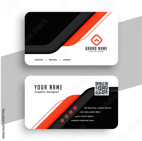 modern style corporate visiting card template a office stationery
