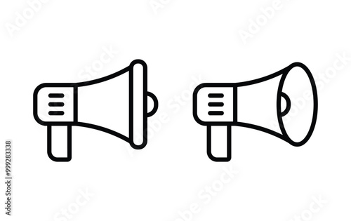 Megaphone icon, megaphone sign vector