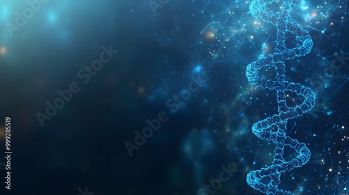 Abstract Digital Representation of a DNA Double Helix