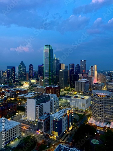 Wall Mural The city of Dallas is beautiful! Texas! USA! Night city
