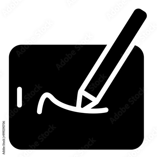 pent tablet Solid icon