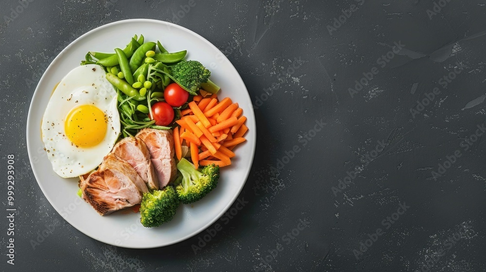 Balanced Meal Plate Showcasing Healthy Eating with Detailed Nutrient Breakdown and Macro Nutrient Analysis Delicious and Nourishing Dish Featuring Fresh Vegetables Protein Balanced Meal Plate Showcasing Healthy Eating with Detailed Nutrient Breakdown and Macro Nutrient Analysis Delicious and Nourishing Dish Featuring Fresh Vegetables Protein