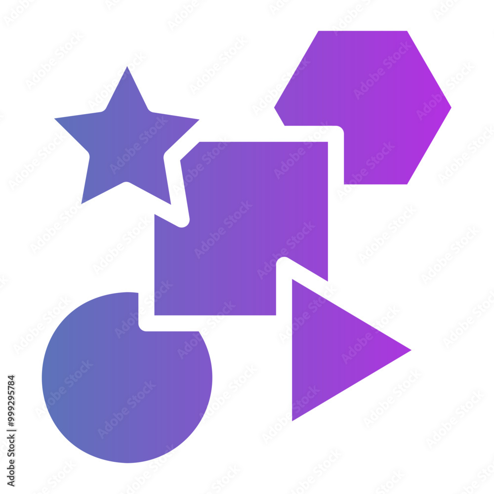 shapes Gradient icon shapes Gradient icon