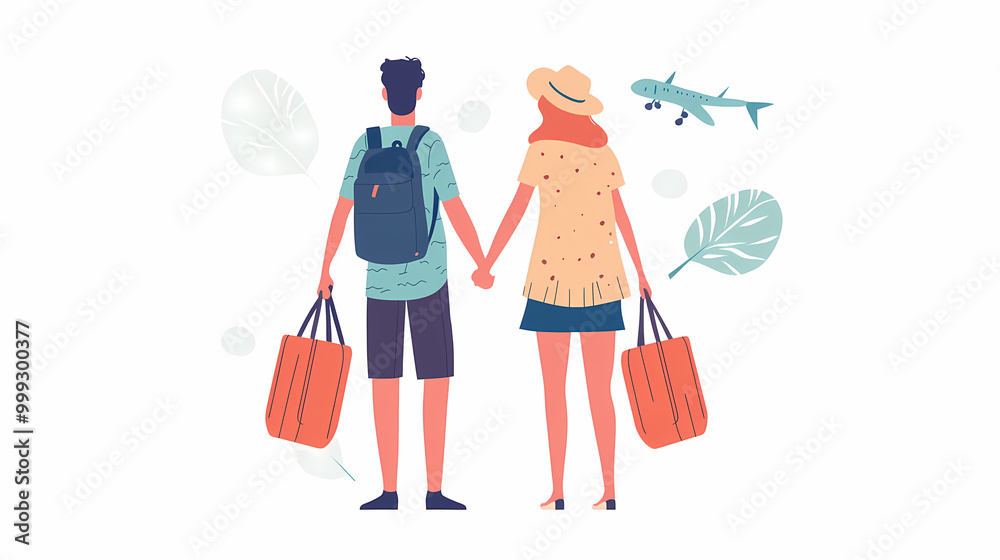 A group of tourists traveling with a backpack and map, on vacation. A collection of portraits of travelers. A group of tourists traveling with a backpack and map, on vacation. A collection of portraits of travelers.