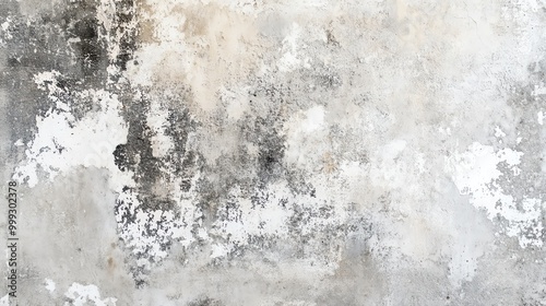 Textured concrete wall with peeling paint and weathered details, perfect for backgrounds or design projects.