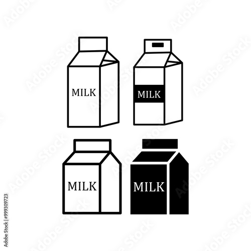 Milk box icon