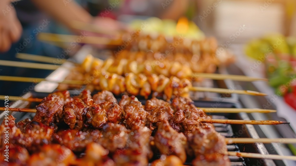 Romantic Getaway with Vibrant Street Food Skewers and Grilled Delights Showcasing the Vibrant Flavors and Aromas of a Culinary Adventure Romantic Getaway with Vibrant Street Food Skewers and Grilled Delights Showcasing the Vibrant Flavors and Aromas of a Culinary Adventure