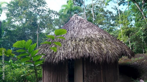 house Shuar - casa shuar - amazonia - ecuador