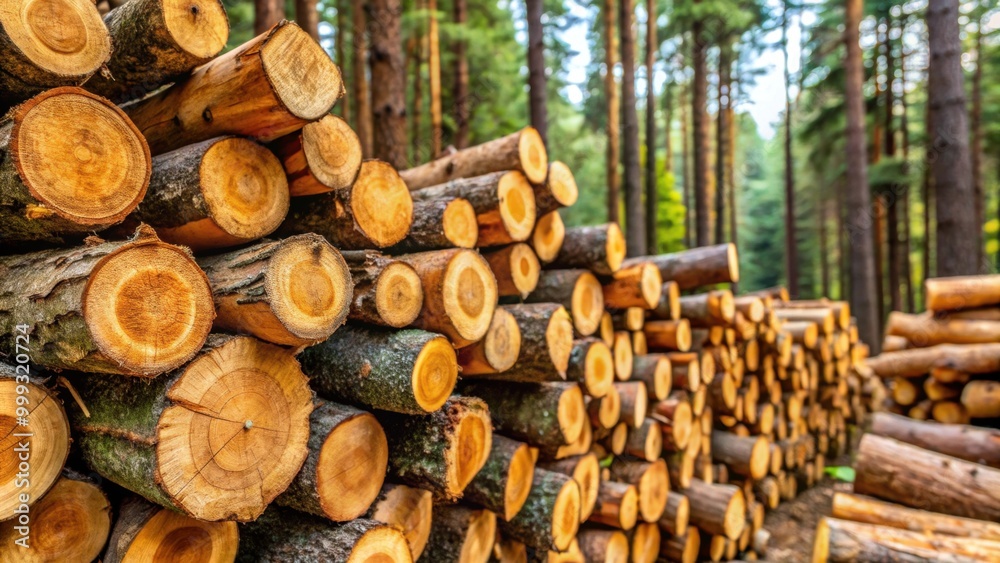 Closeup of a woodpile of chopped pine in the forest, woodpile, chopped, pine, forest, closeup, firewood, trees, outdoors, natural Closeup of a woodpile of chopped pine in the forest, woodpile, chopped, pine, forest, closeup, firewood, trees, outdoors, natural