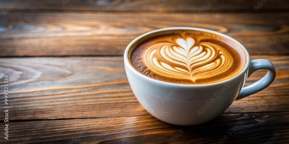 Latte art in a cup of coffee , barista, latte, design, milk, foam, espresso, cappuccino, beverage, drink, artistic, swirl