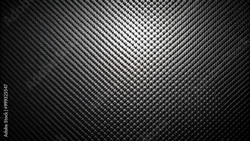 Procedural vintage metallic knurled carbon fiber background in deep black , textured, pattern, vintage, metallic