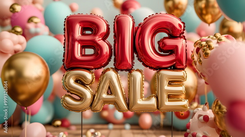 Wallpaper Mural The brightly colored "BIG SALE" signs are designed to be fresh, fun and eye-catching, perfect for creating excitement in any retail store, encouraging customers to come and check out the products. Torontodigital.ca