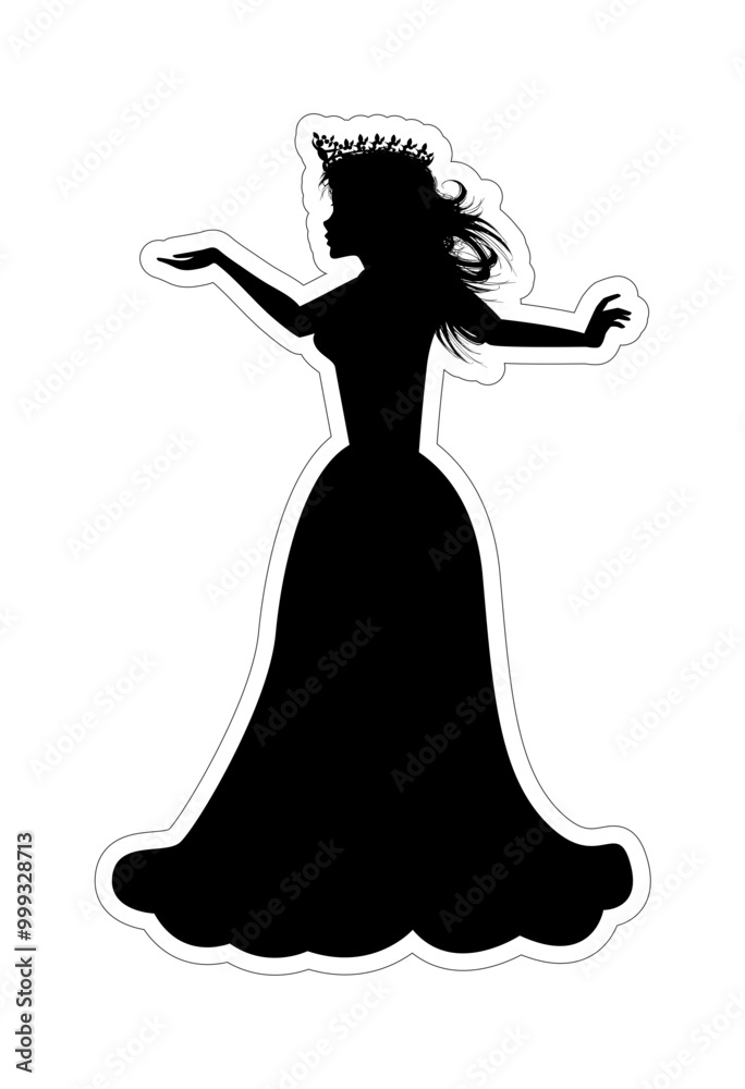 Cute Princess Silhouette