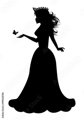 Cute Princess Silhouette