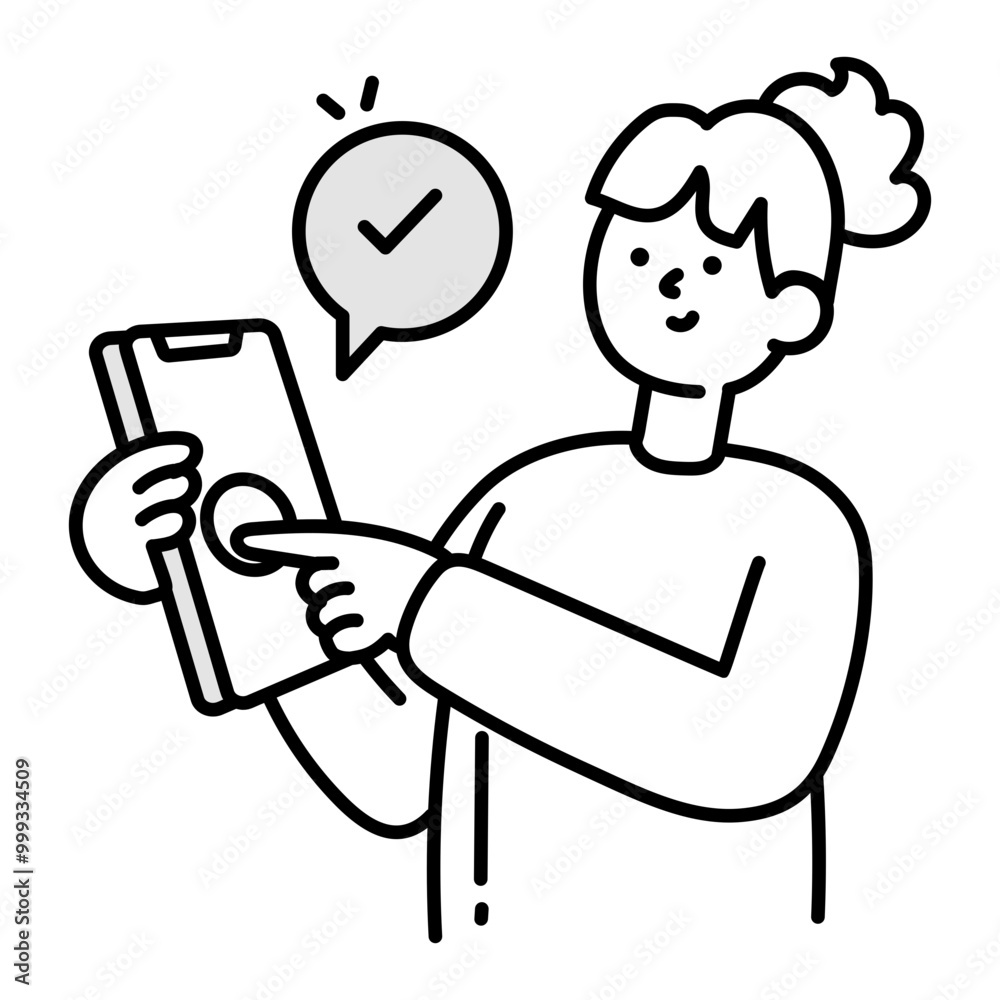 Verification icon in drawing style
Verification icon in drawing style