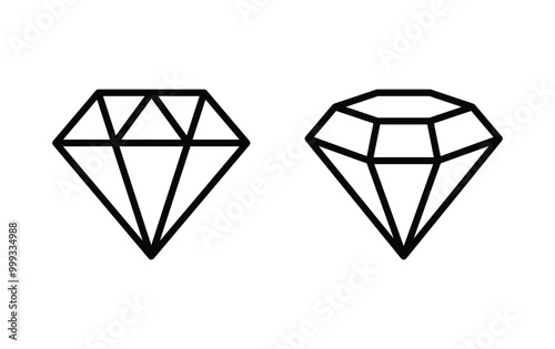 diamond icon vector