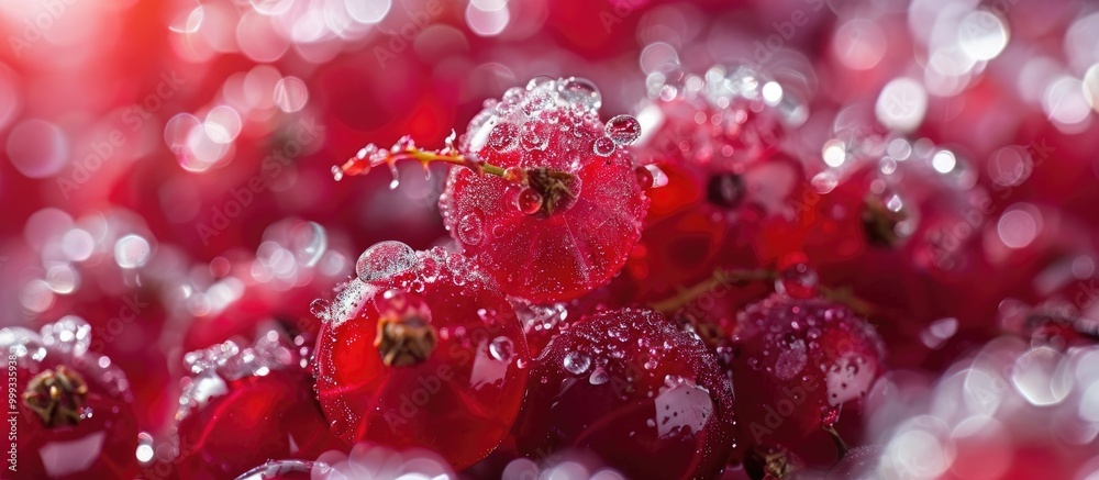Frozen Red Currants As A Background Frozen Red Currants As A Background