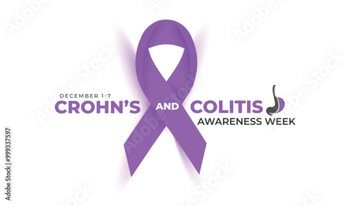 Crohn’s and colitis awareness week. background, banner, card, poster, template. Vector illustration.