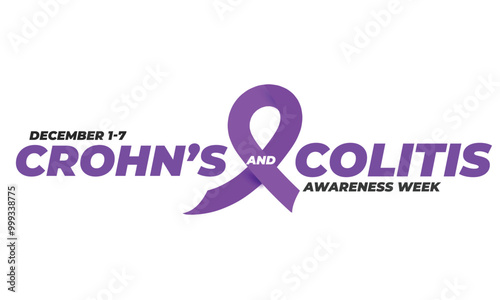Crohn’s and colitis awareness week. background, banner, card, poster, template. Vector illustration.