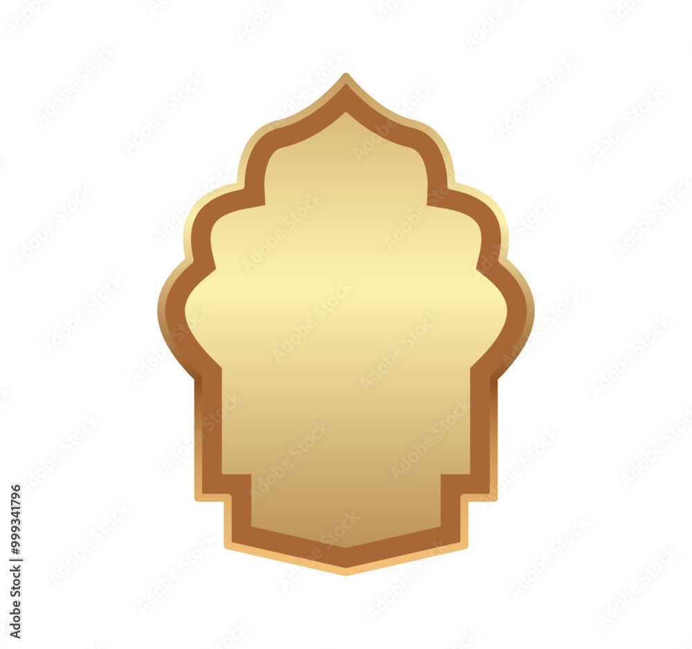 Vector Islamic Frame Shape Illustration Vector Islamic Frame Shape Illustration