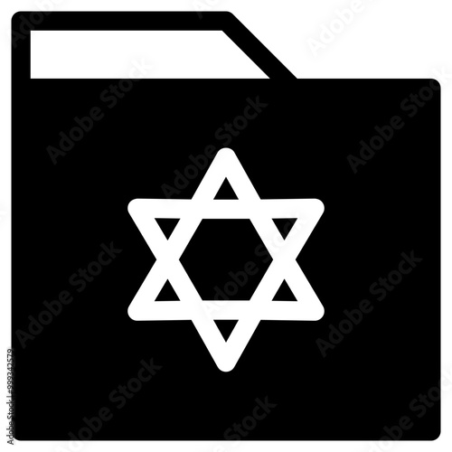 Folder Jews Simple Solid Icon