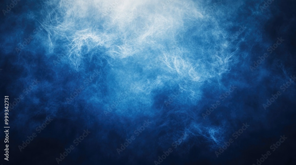 Abstract mysterious background with deep dark blues, soft light flares, and misty fog, symbolizing the unknown and secrecy Abstract mysterious background with deep dark blues, soft light flares, and misty fog, symbolizing the unknown and secrecy