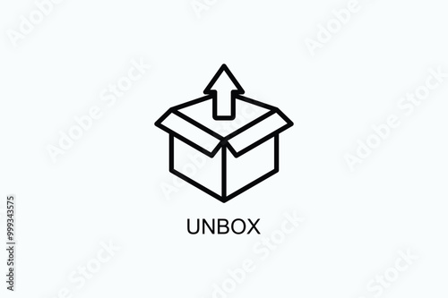 Unbox Vector Icon Or Logo Illustration
