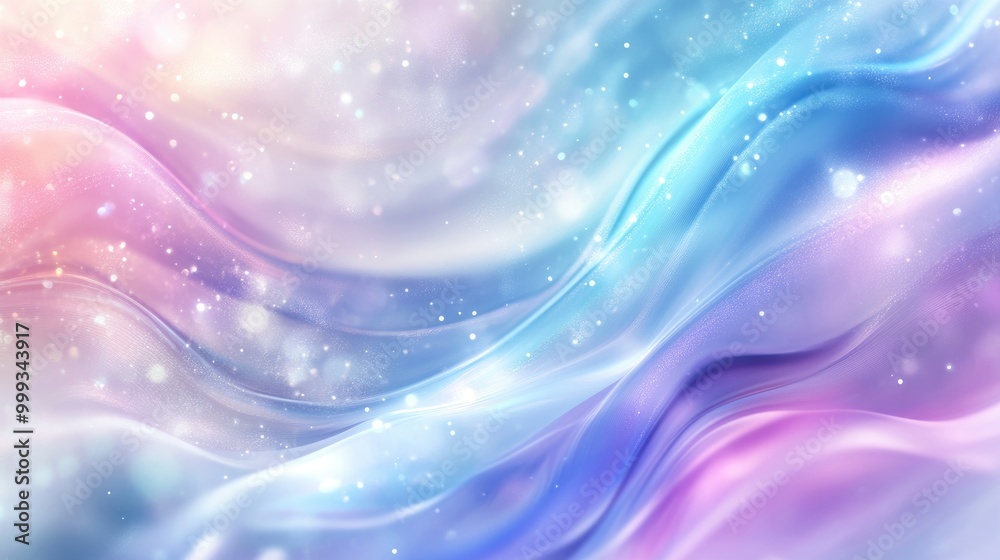 Beautiful abstract background with soft flowing water-like textures, light pastel colors, and glowing particles, perfect for relaxation Beautiful abstract background with soft flowing water-like textures, light pastel colors, and glowing particles, perfect for relaxation