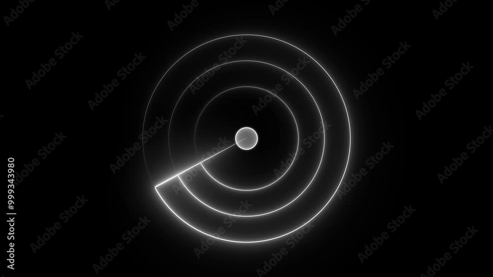 radar technology animation icon signal search circle animated on black background radar technology animation icon signal search circle animated on black background
