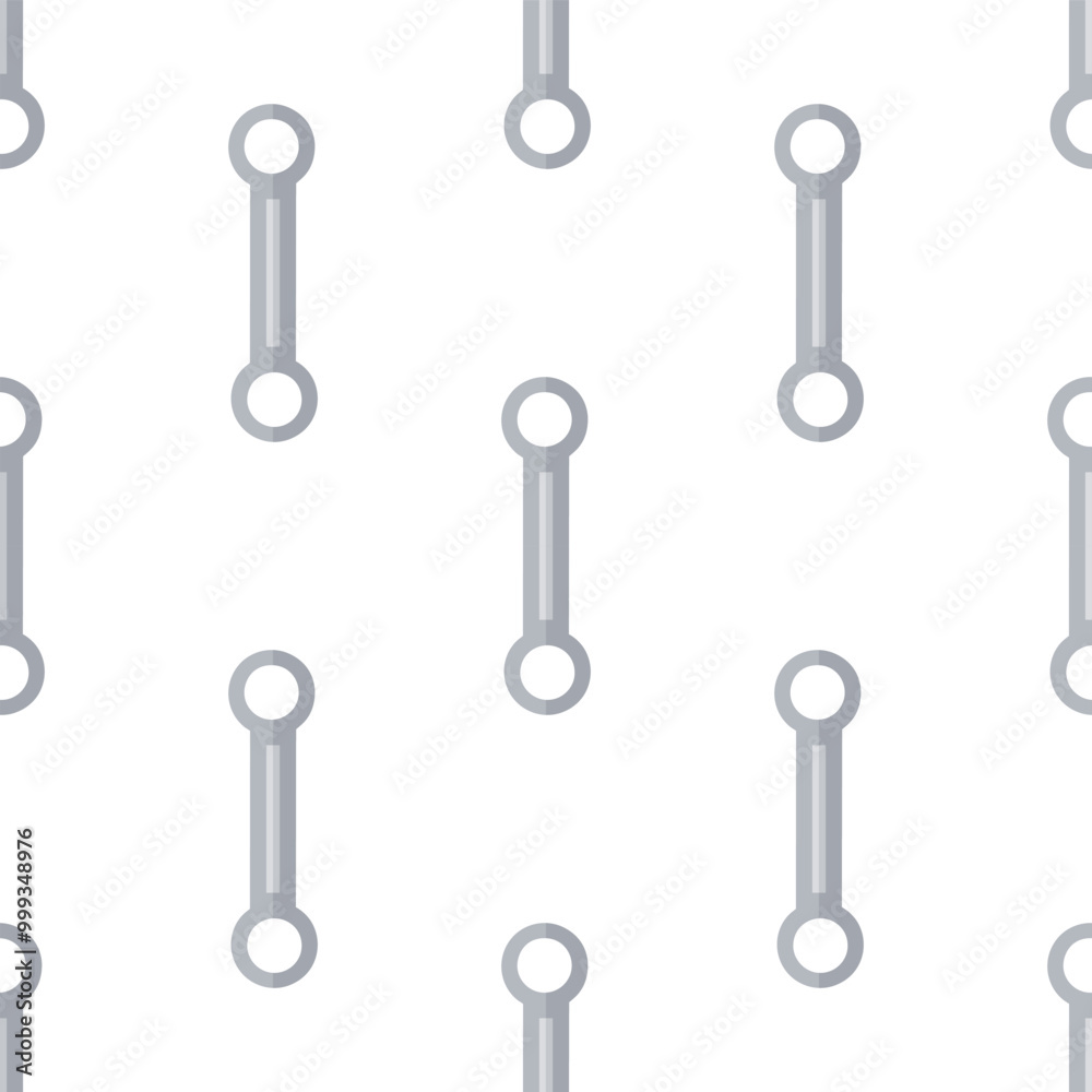 Cartoon Ring spanner seamless pattern.