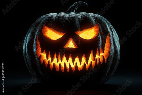 Spooky Glowing Pumpkin for Halloween Decorations