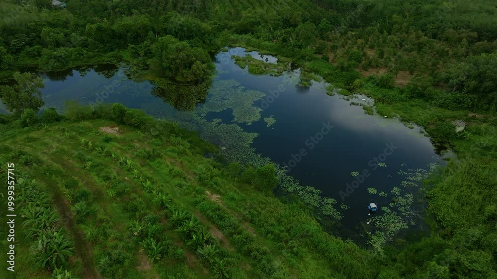 Explore the Serene Landscape of a Lush Green Area With a Tranquil Pond Surrounded by Vibrant Vegetation in the Countryside Explore the Serene Landscape of a Lush Green Area With a Tranquil Pond Surrounded by Vibrant Vegetation in the Countryside