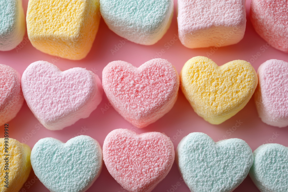 Fototapeta premium Pastel Marshmallow Texture Close-up