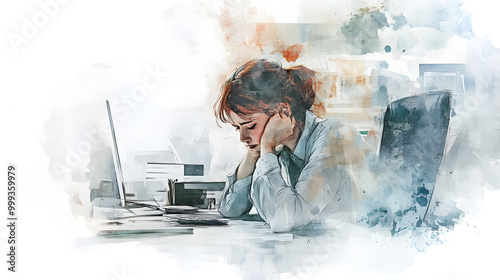 Messy office desk working man stressed frustration overwhelm burnout, paper files folders, stress work overtime busy businessman, finance business worker headache mental health balance high pressure