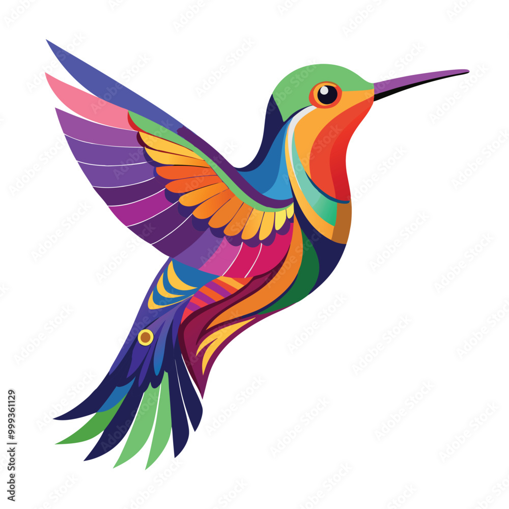 Obraz premium colour bird logo design.