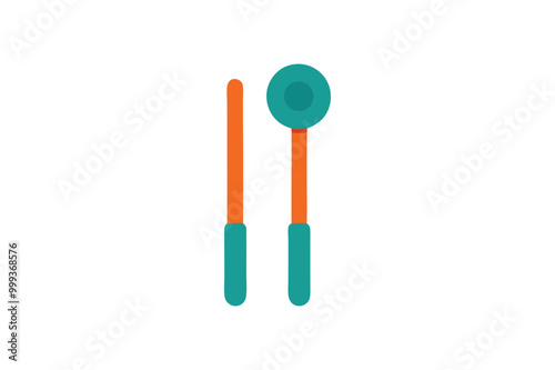 Spoon kitchen item vector art illustration