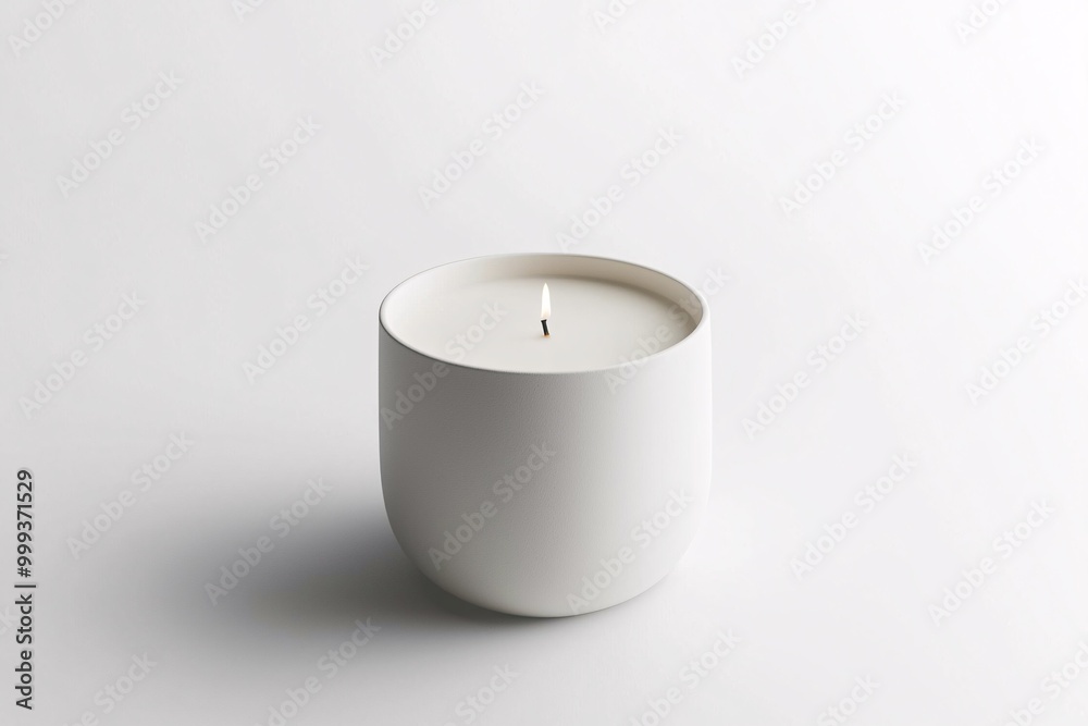 A sleek, minimalist candle mockup with generous blank space for branding, set against a clean white backdrop for effortless customization. A sleek, minimalist candle mockup with generous blank space for branding, set against a clean white backdrop for effortless customization.