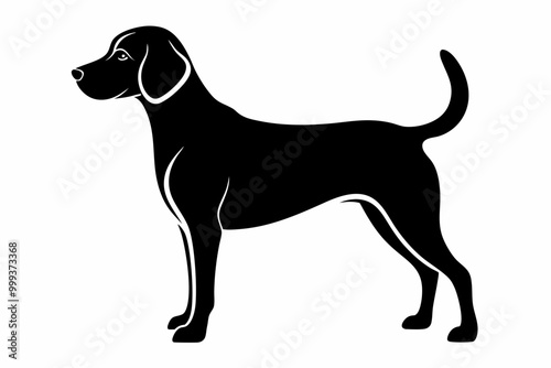 
Beagle dog, Beagle dog silhouette, Beagle hound dog vector
