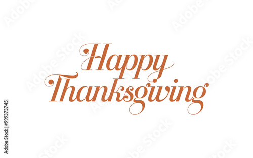 Joyful Celebration: Happy Thanksgiving Typography Design