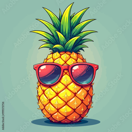 vector illustration of pineapple