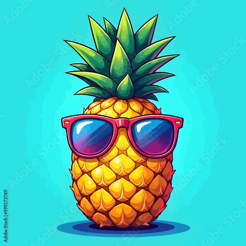 vector illustration of pineapple