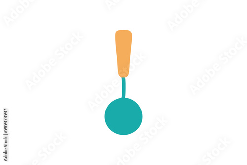 Spoon kitchen item vector art illustration