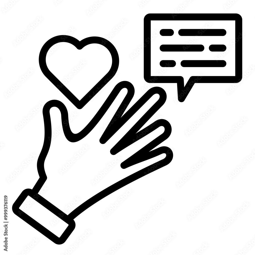 Fototapeta premium Volunteer Icon