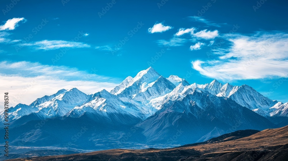 Inspirational quote with a background of snow-capped mountains and a clear blue sky, ideal for a fresh, invigorating feel. Inspirational quote with a background of snow-capped mountains and a clear blue sky, ideal for a fresh, invigorating feel.