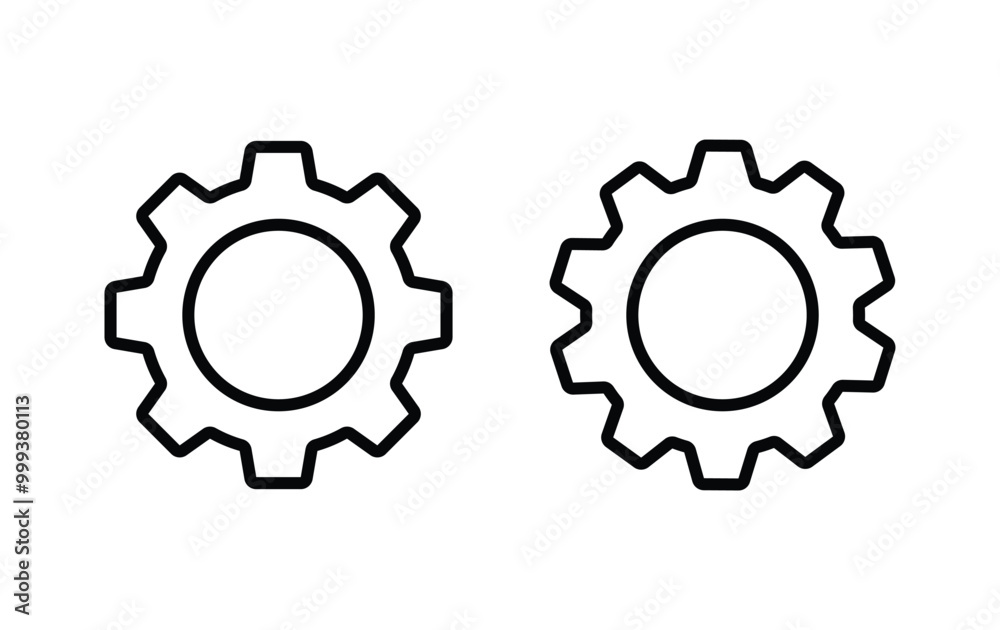 Gear icon, Setting sign vector Gear icon, Setting sign vector