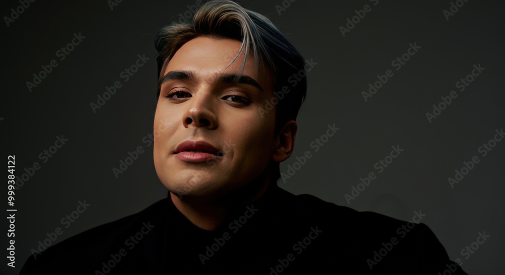 Portrait of a Man with a Serious Expression Portrait of a Man with a Serious Expression