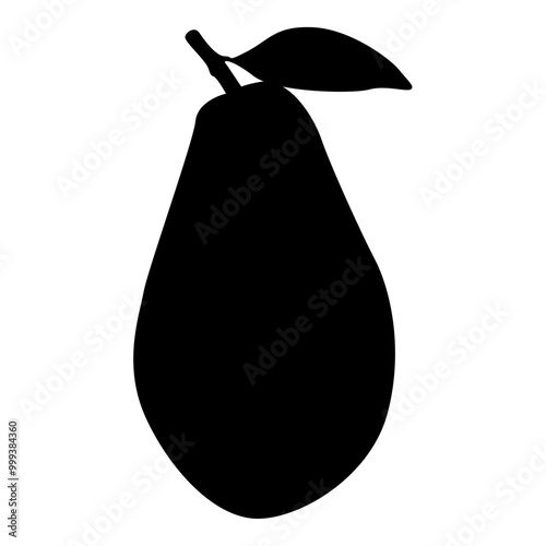 Pear Fruit Simple Solid Icon