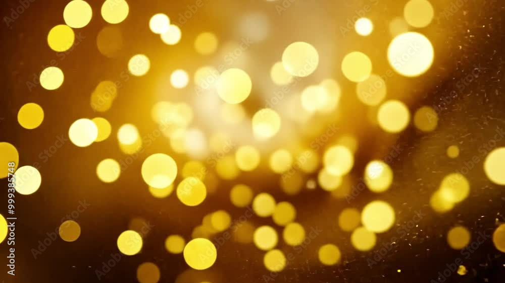Shimmering Circular Light Reflections on Dark Background Shimmering Circular Light Reflections on Dark Background