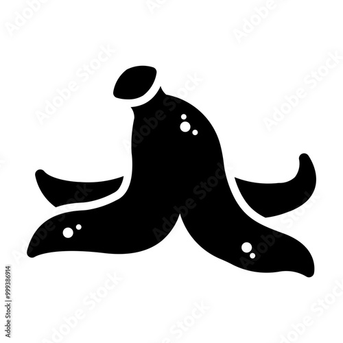 banana peel waste Solid icon